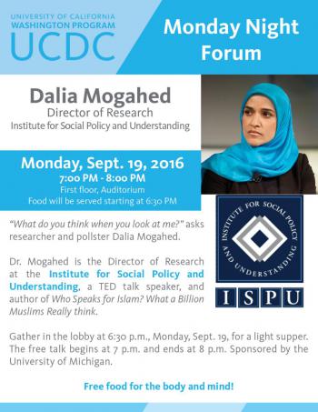 Monday Night Forum: Dalia Mogahed